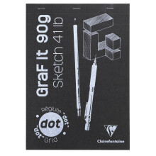 Clairefontaine 96653C A4 Graf It Dot Grid Sketch Pad in Assorted Colours