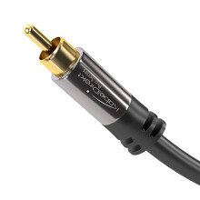 KabelDirekt 1m RCA Audio Video Cable (Subwoofer Cable, 1 RCA to 1 RCA, Subwoofers, AV Receivers, Hi-Fi, Digital & Analogue, Double Shielded) PRO...