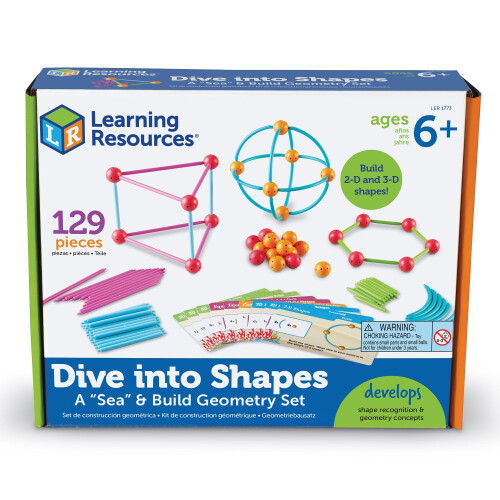 Learning Resources Learning Resources Dive into Shapes!  A ""Sea"" and Build Geometry Set 2