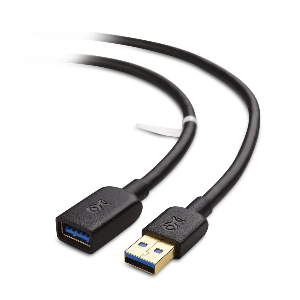 Cable Matters USB to USB Extension Cable (USB 3.0 Extension Cable/USB 3 Extension Cable) in Black 10 Feet - Available 3FT - 10FT in Length