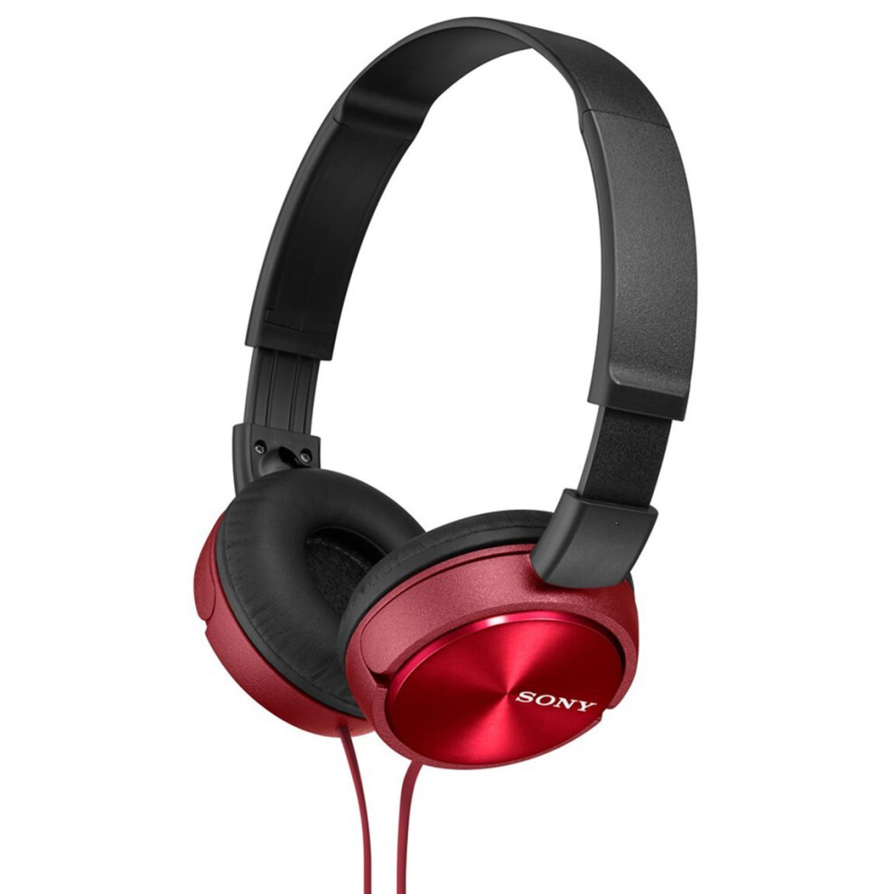 Sony MDR-ZX310/RQ(AE) Foldable Headphones - Metallic Red