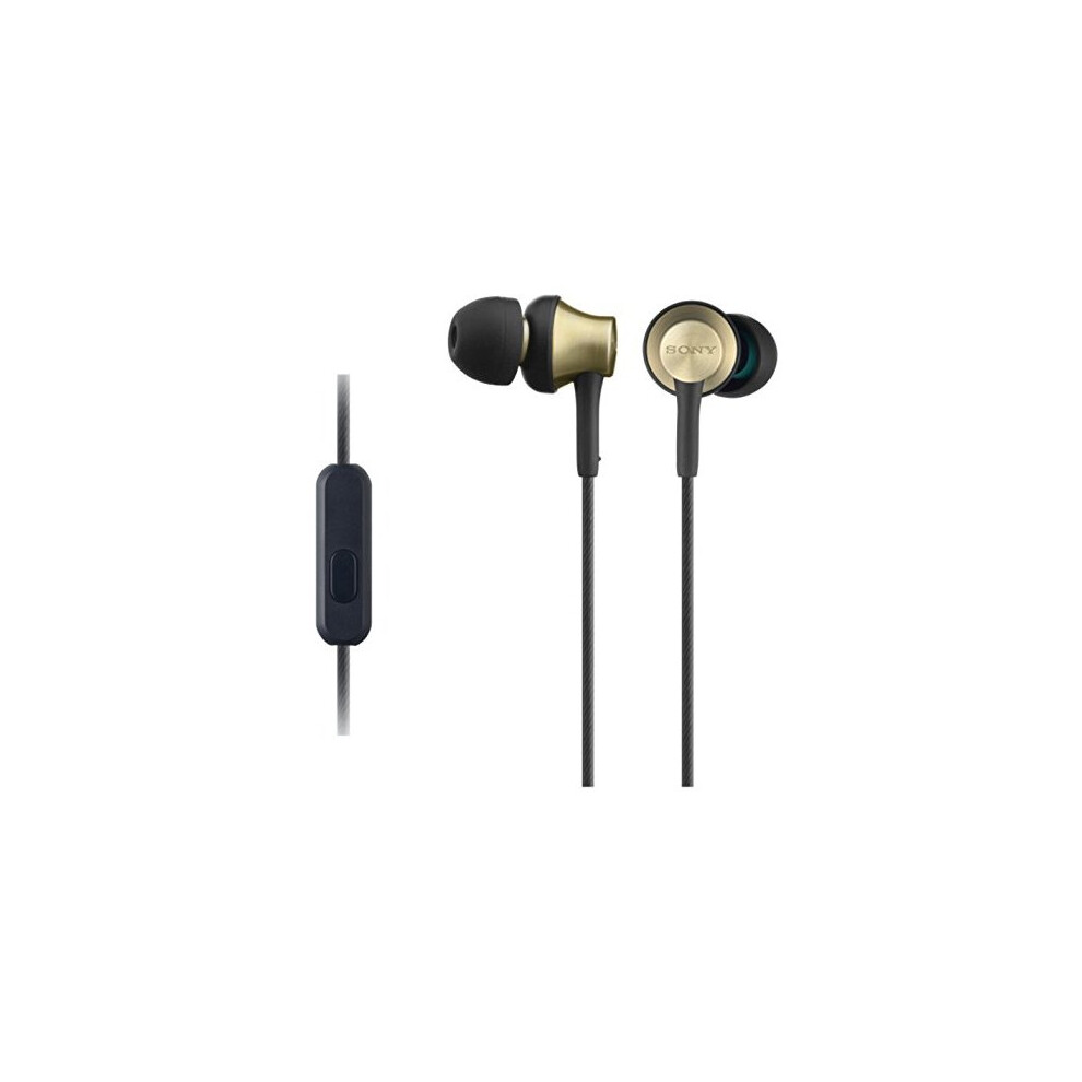 Sony MDX-EX650AP Wired In-Ear Headphones Brass / Black With Microphone & Remote