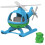 Giocattoli verdi HELB-1060 Elicottero, blu 1