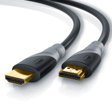 CSL - 15m Ultra HD HDMI cable (High Speed) with Ethernet | ARC and CEC | multiple shielding (triple shielding) | Deep Color | fully HDCP compliant...