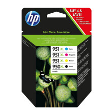 HP C2P43AE 950XL/951XL Original Ink Cartridges, Black/Cyan/Magenta/Yellow, Pack of 4