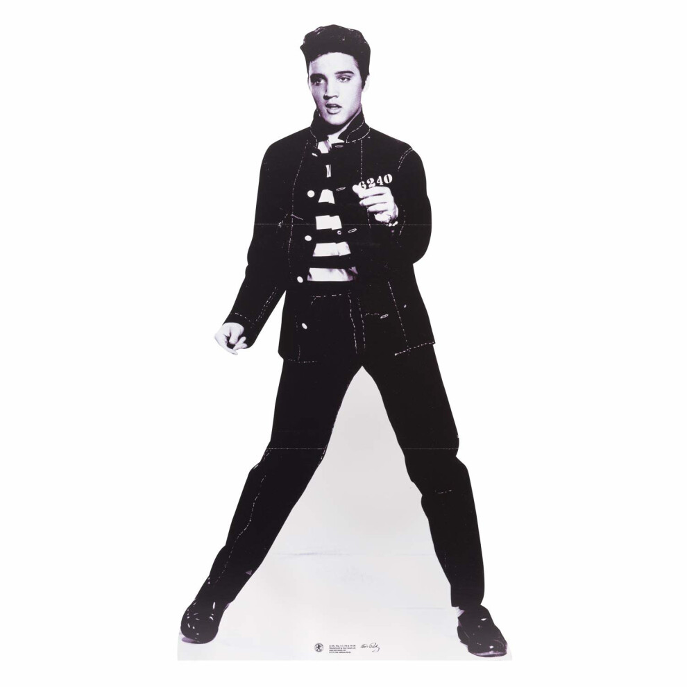 Star-Cutouts-Ltd Star Cutouts Official Cardboard Cutout Of Elvis Jailhouse Rocks Lifesize