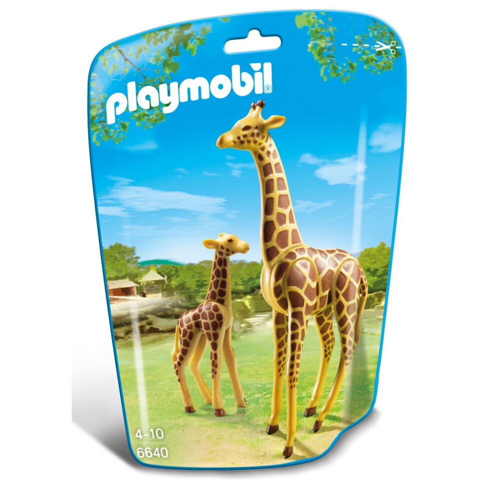 Playmobil 6640 City Life Giraffe With Calf(Multi-Color)
