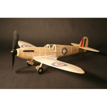 Spitfire complete vintage model rubber-powered balsa wood aircraft kit that really flies!