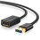 UGREEN USB-A 3.0 forlængerkabel han til hun, 2m - Sort 1