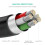 Ugreen USB-A-auf-Mini-USB-Kabel, 480 Mbit/s, 3 m - Schwarz 6