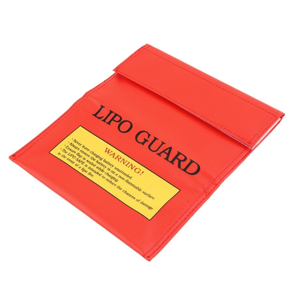 Rosenice 18X23cm Rc Lipo Li-Po Battery Fireproof Safety Guard Charge Bag Sack Protective Storage Bag Pouch (Red) Red 888566026364