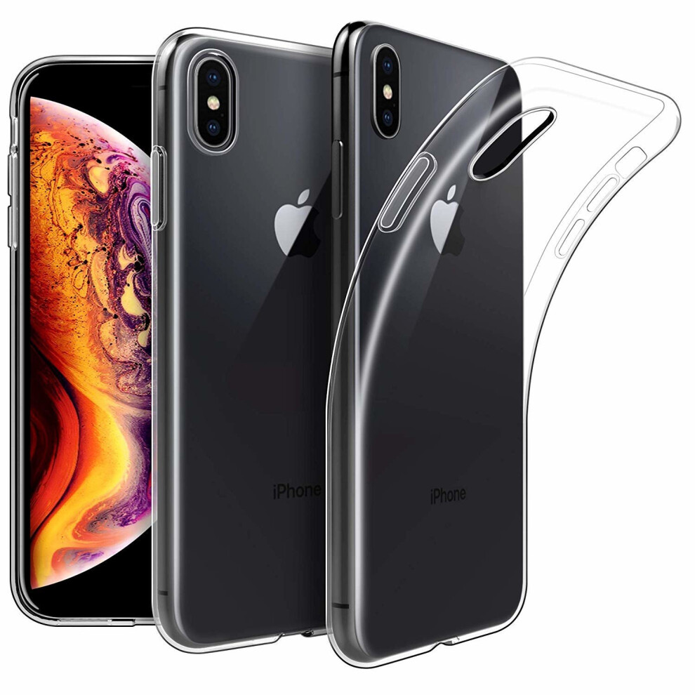 Iphone Xs Max - Clear Case Ultra Thin Transparent Silicone Gel Cover For Apple Iphone Xs Max (Iphone Xs Max, Clear) 145110707316