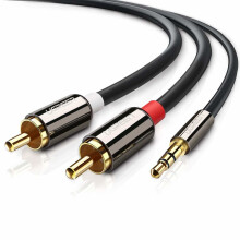 UGREEN RCA Audio Cable, 3.5mm Stereo Jack to 2 RCA Phono Y Audio Splitter Cable 2m for DJ Controller, Surround Sound,Dolby Digital, DTS,Speaker...