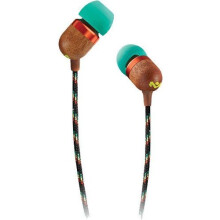 House of Marley Smile Jamaica In-Ear Headphones, 1 Button Microphone Control Earphones, Noise Isolating 9.2mm Driver, Earbuds Included in 2 Sizes...
