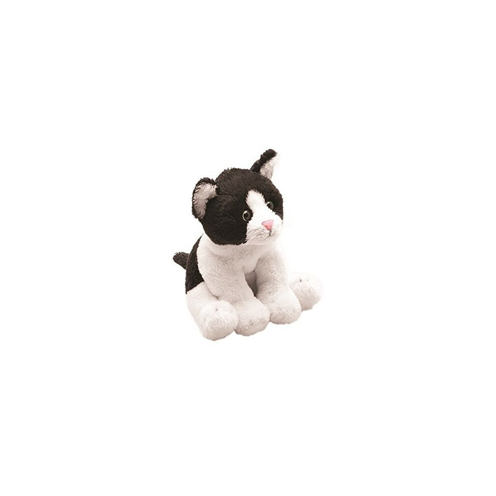 Suki Yomiko Classics Cat Sitting Plush Toy Black/White, 7 cm