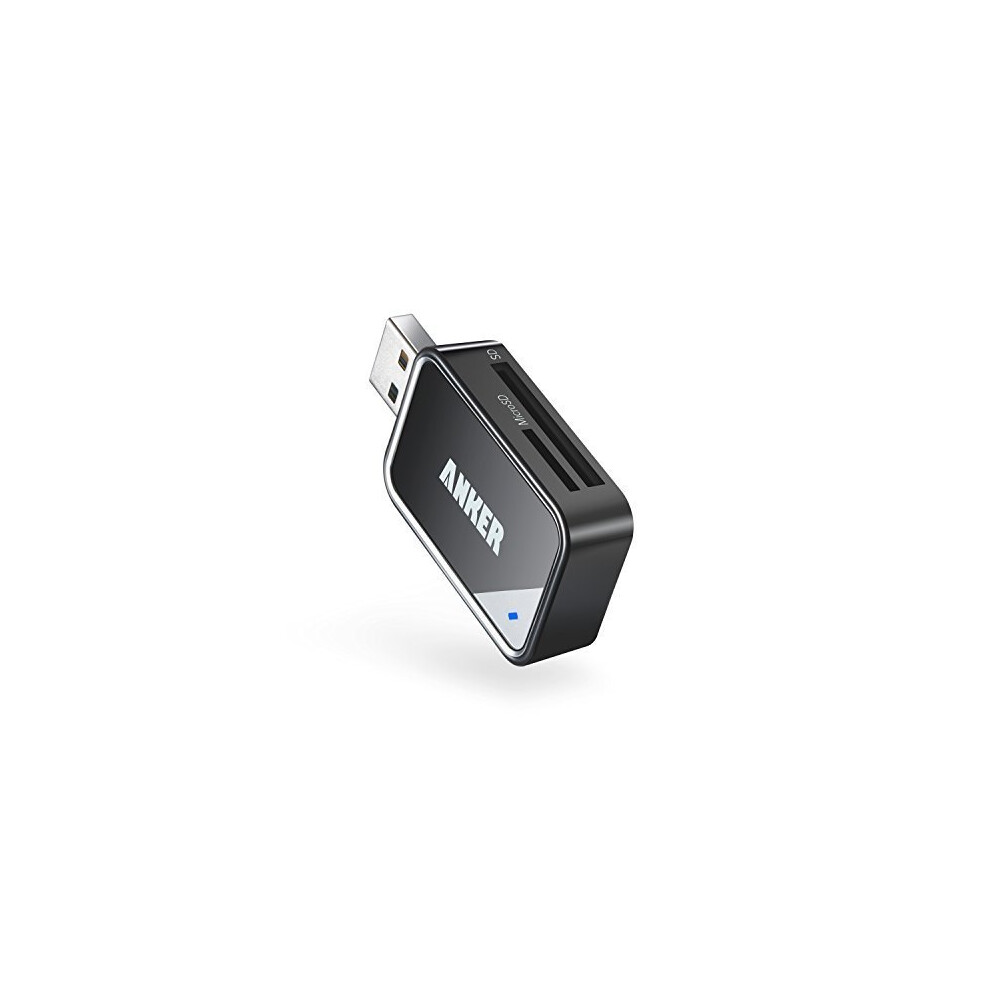 Anker® USB 3.0 Card Reader 8-in-1 for SDXC, SDHC, SD, MMC, RS-MMC, Micro SDXC, Micro SD, Micro SDHC Card, Support UHS-I Cards, 18 Months Warranty