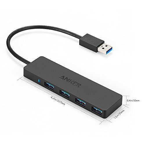 Anker Anker 4-Port USB 3.0 Ultra Slim Data Hub for Mac, PC, USB Flash Drives and Other Devices 2