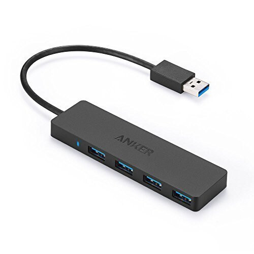 Anker Anker 4-Port USB 3.0 Ultra Slim Data Hub for Mac, PC, USB Flash Drives and Other Devices
