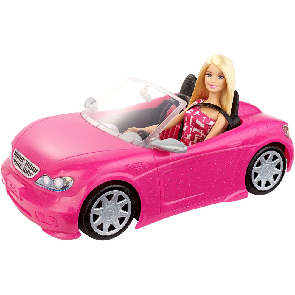 Mattel DJR55 Barbie Doll and Glam Convertible