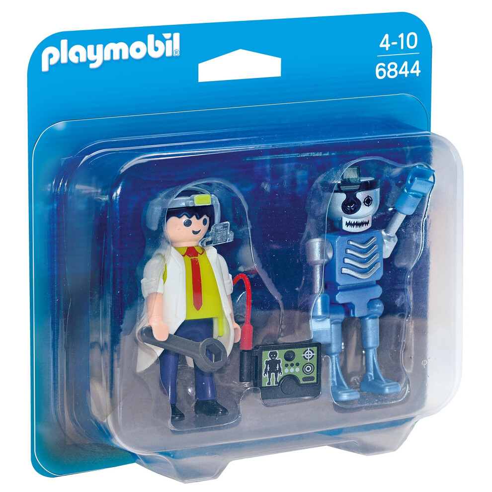 Playmobil 6844 Collectable Scientist with Robot Duo Pack