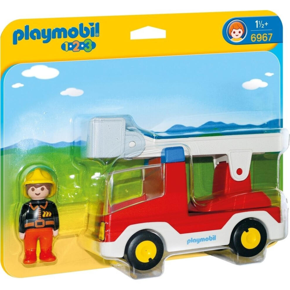 Playmobil 6967 1.2.3 Ladder Unit Fire Truck