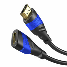 KabelDirekt 5m HDMI Extension Cable (compatible with HDMI 2.0a/b, 2.0, 1.4a, Ultra HD, 4K, 3D, Full HD, 1080p, HDR, ARC, Highspeed with Ethernet)...