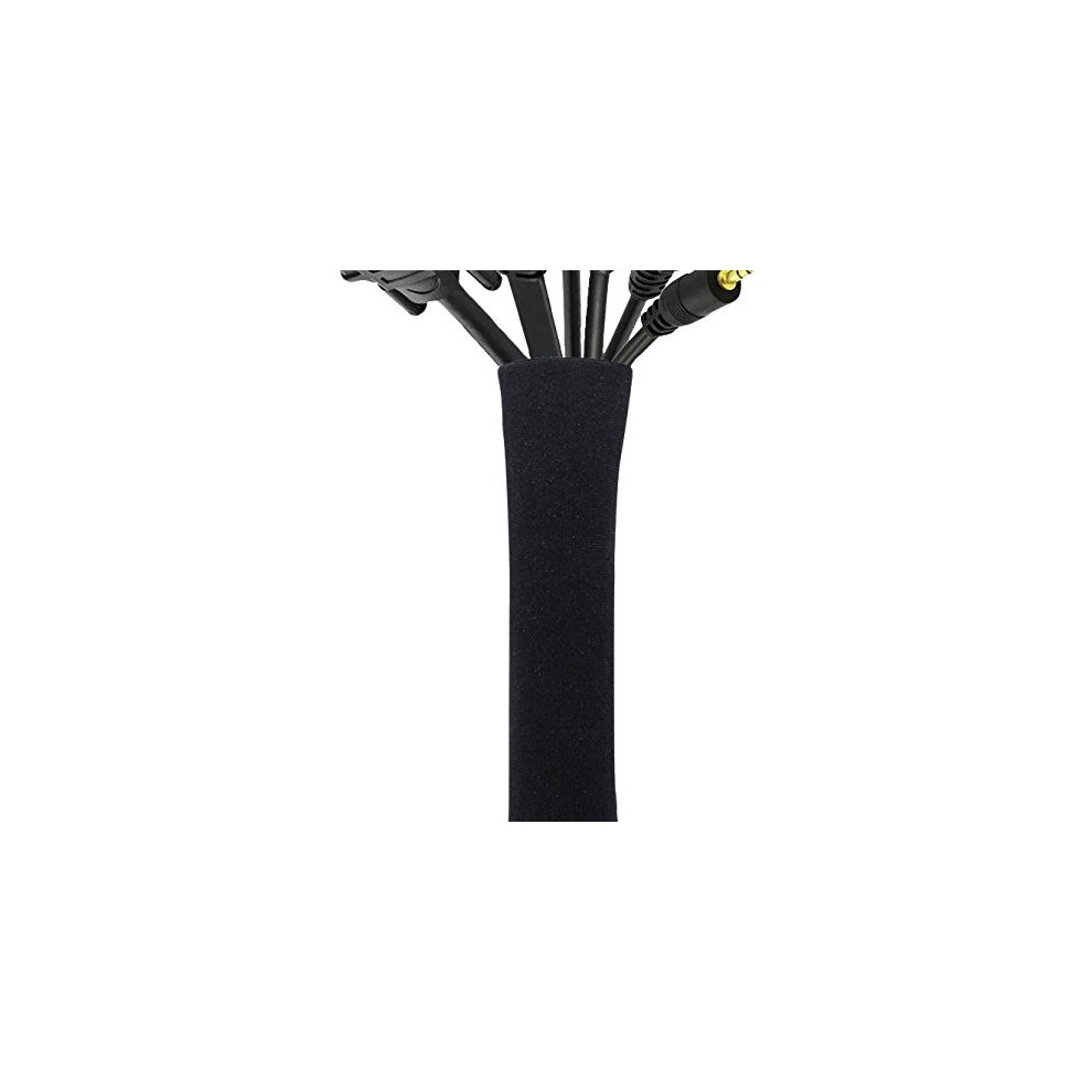 Cable Management Sleeve, JOTO Cord Management System for TV/Computer/Home Entertainment, 19-20 inch Flexible Cable Sleeve Wrap Cover Organizer, 4...