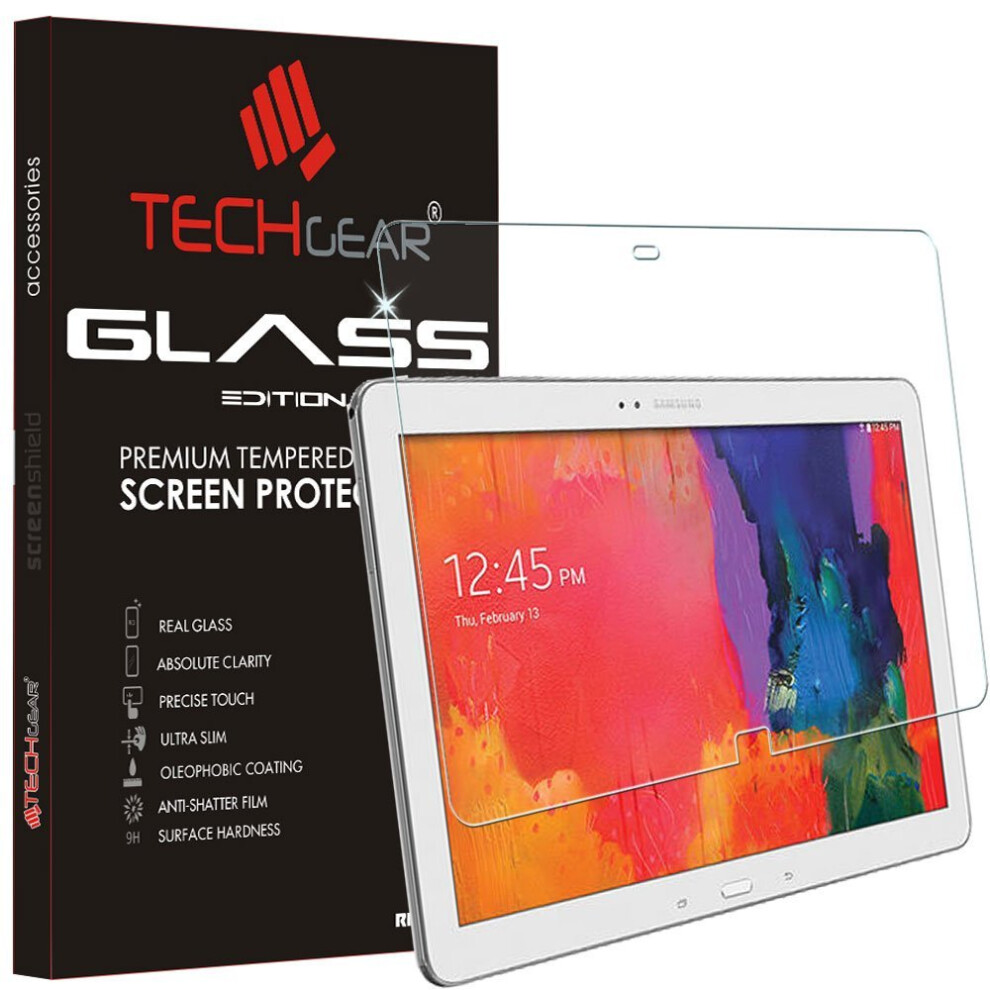 TECHGEAR GLASS Edition fits Samsung Galaxy Note Pro 12.2 (SM-P900 / SM-P905) - Genuine Tempered Glass Screen Protector Guard Cover Compatible with...