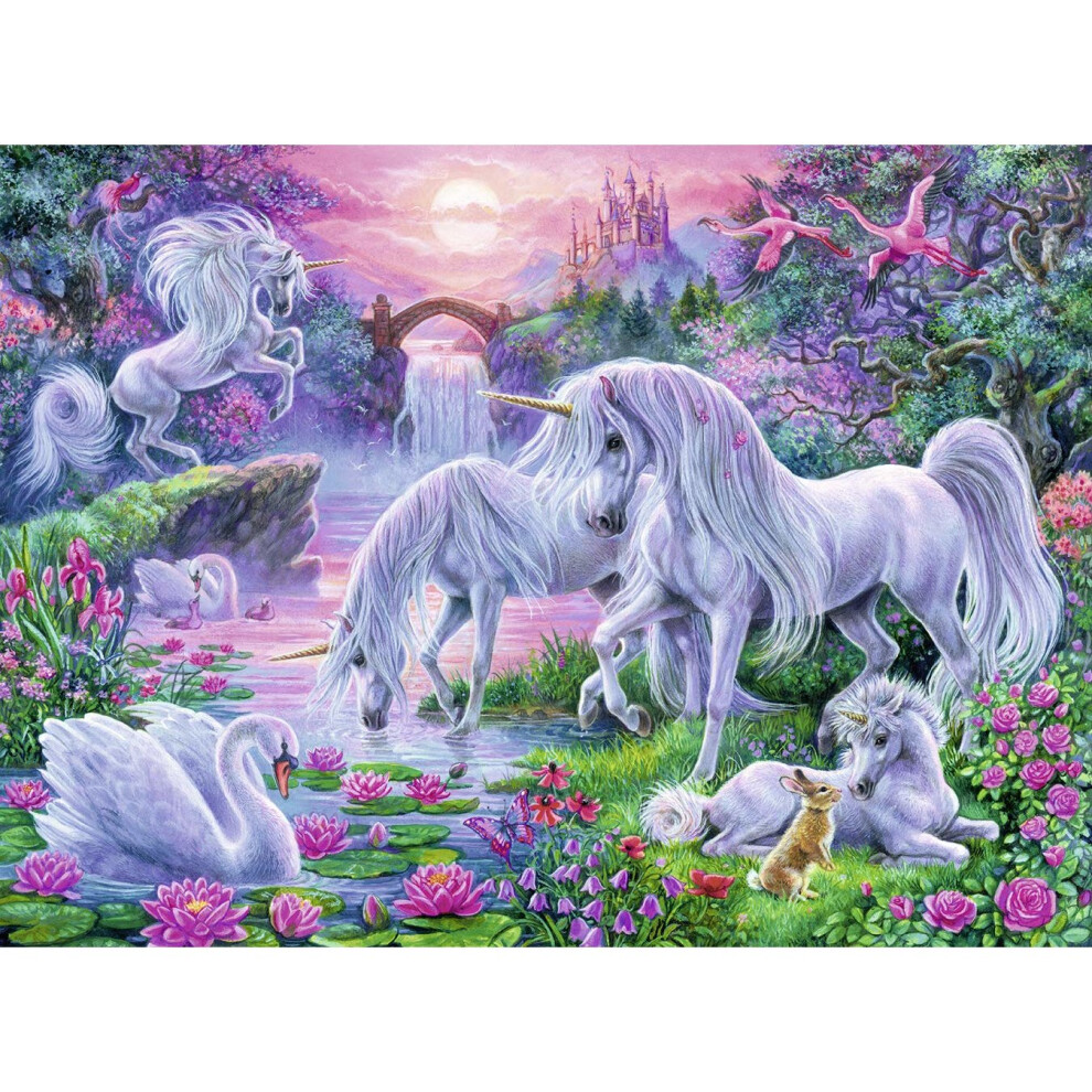 Ravensburger 10021 7 "Unicorns At Sunset Puzzle (150-Piece)