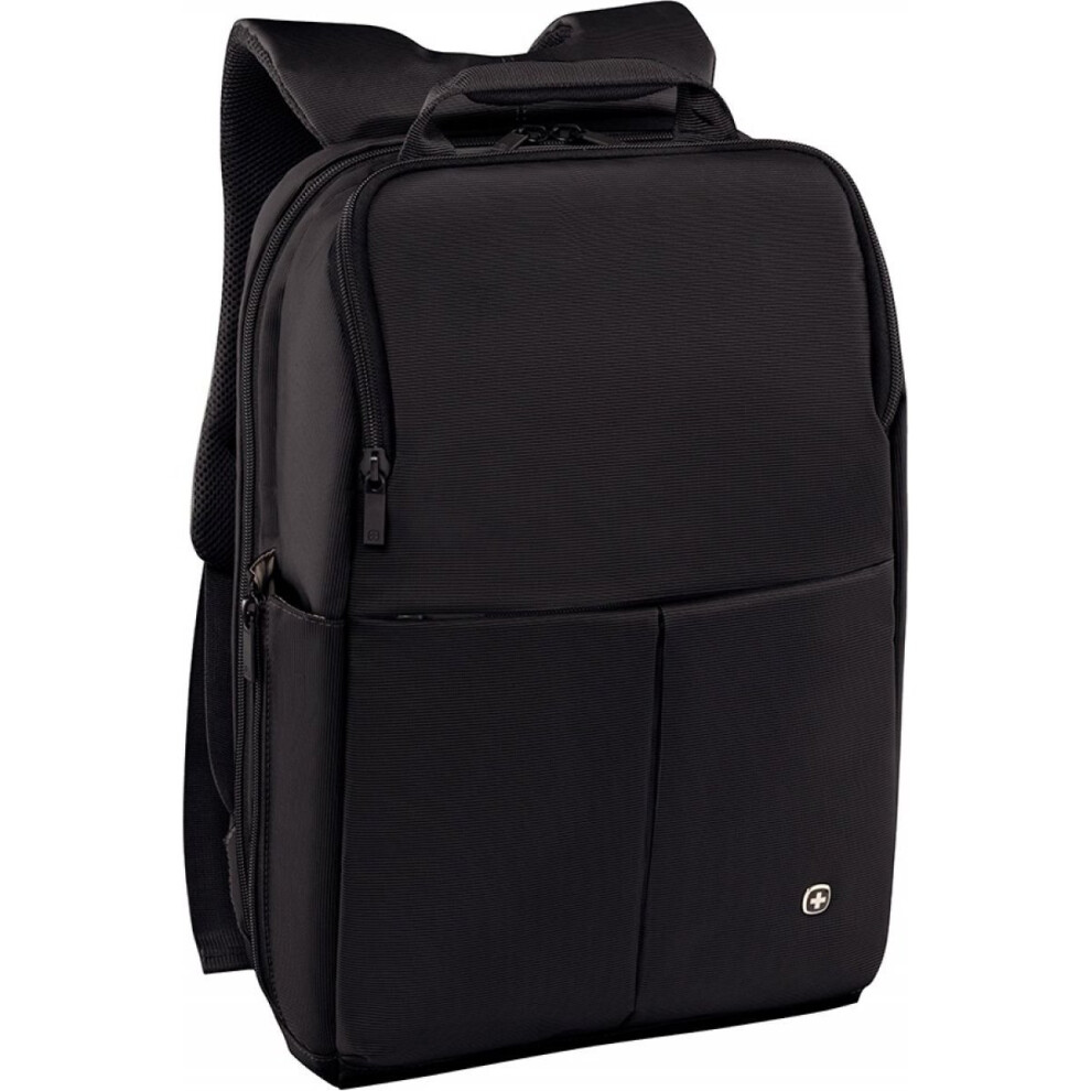 Wenger 601068 RELOAD 14" Laptop Backpack , Padded laptop compartment with iPad/Tablet / eReader Pocket in Black {11 Litres}