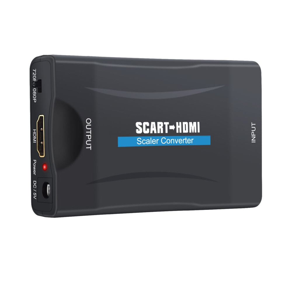 Proster Scart To Hdmi Converter Adaptor 1080P Scart To Hdmi Adapter Scart Input Hdmi Output Adaptor For Sky Blu-Ray Player Hdtv Dvd