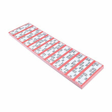 Jumbo Bingo Ticket Singles, 12 to View Pad, Red