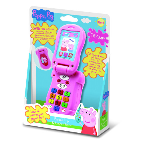 Peppa Pig Peppa Pig PP06 Flip and Learn Phone Electronic Toy 1