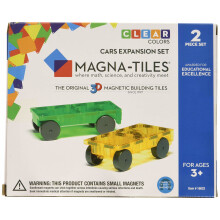 Magna-Tiles 16022 Cars 2 Piece Expansion Set