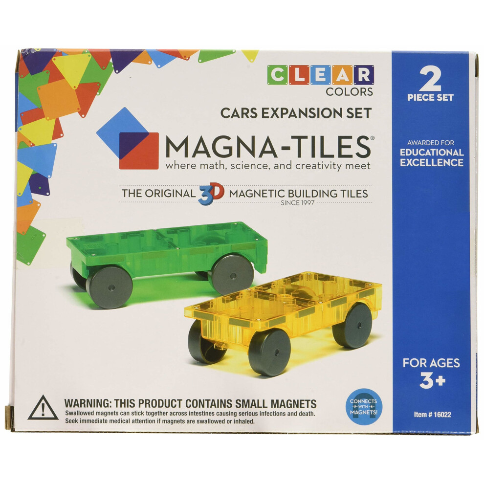 Photos - Construction Toy Magna-Tiles 16022 Cars 2 Piece Expansion Set C-16022