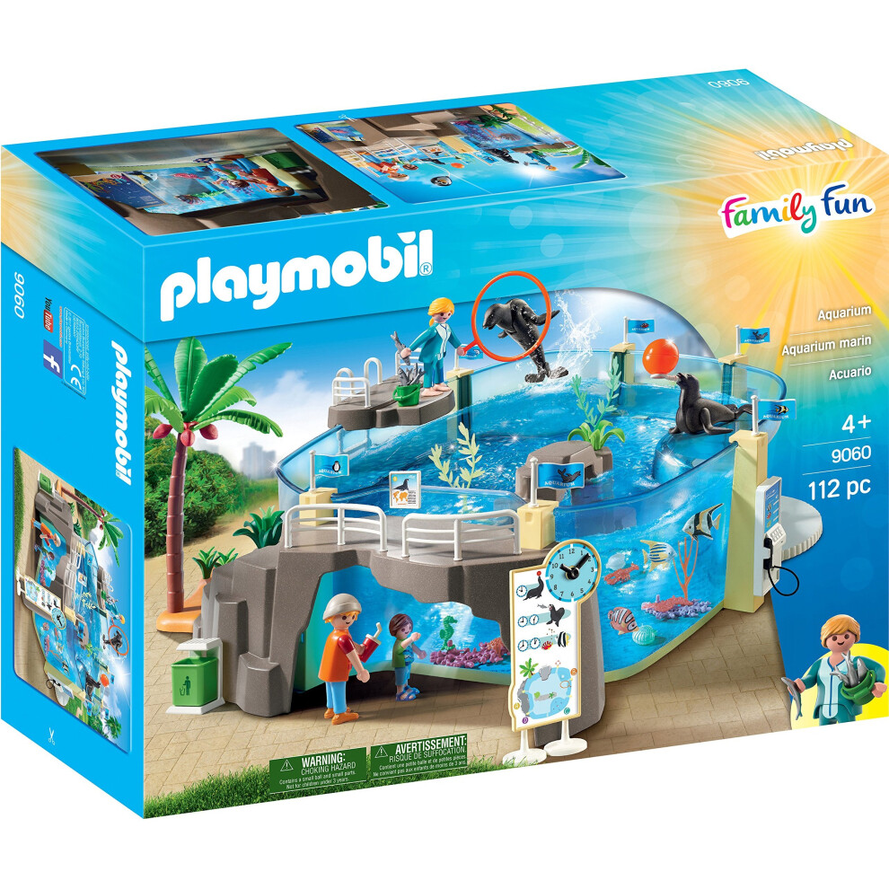 Playmobil 9060 Family Fun Aquarium Set With Fillable Water Enclosure