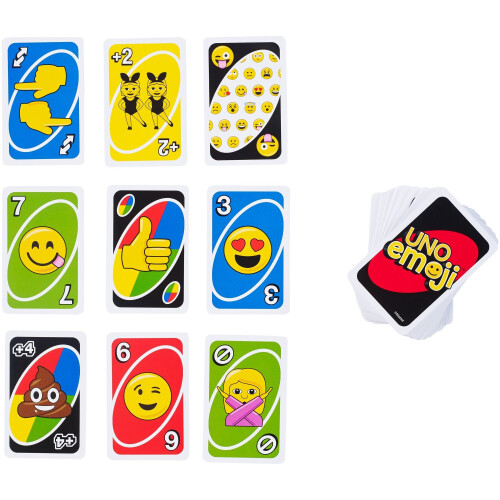 UNO Uno 900 DYC15 Emojis Card Game 1