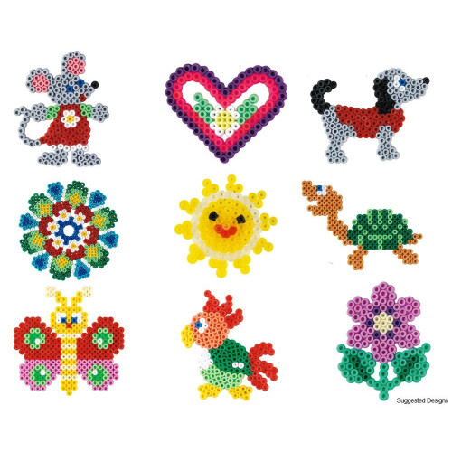 Hama Beads Hama Beads 10,000 Beads and 5 Pegboards Tub 1