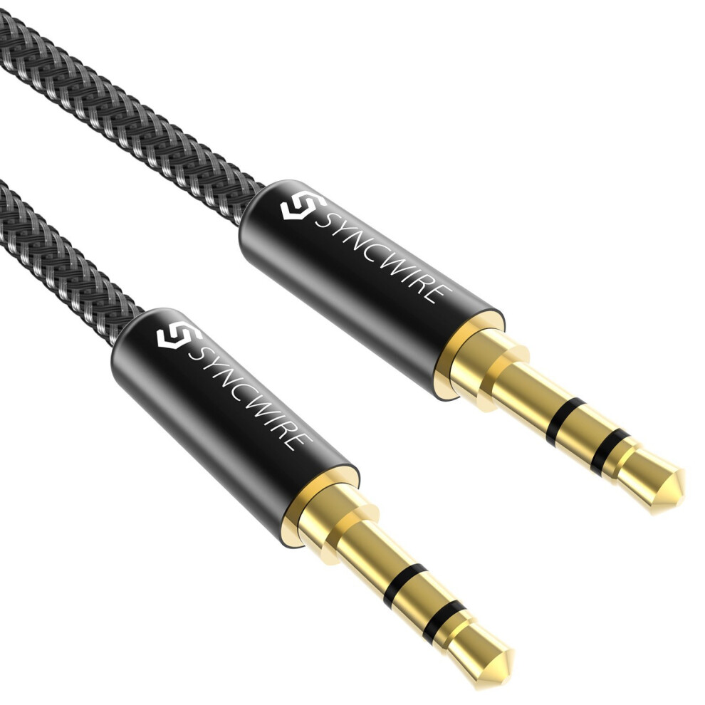 AUX Cable Syncwire 3.5mm to 3.5mm Premium 2M Audio Cable Nylon Braided Aux Cord