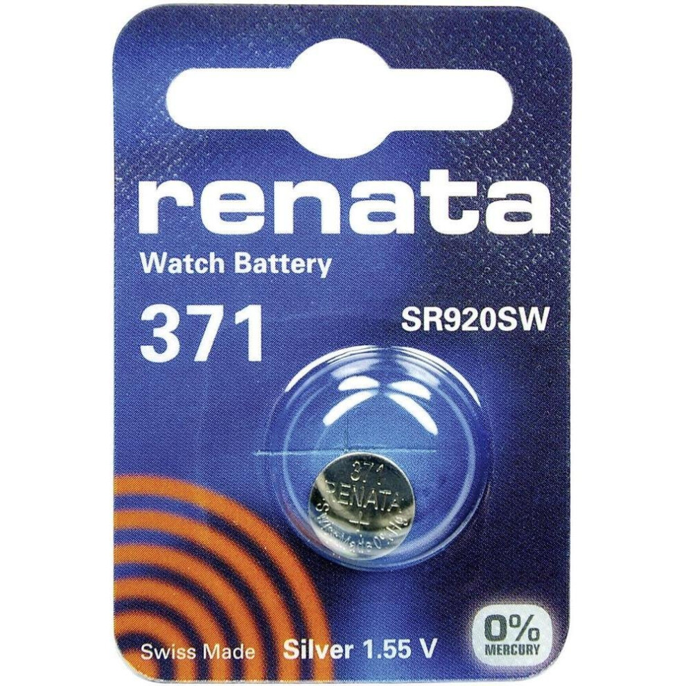 371 (SR920SW) Coin Battery / Silver Oxide 1.55V / for Watches, Torches, Car Keys, Calculators, Cameras, etc / iCHOOSE