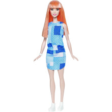 Boneca da barbie fashionistas 60 jeans de retalhos