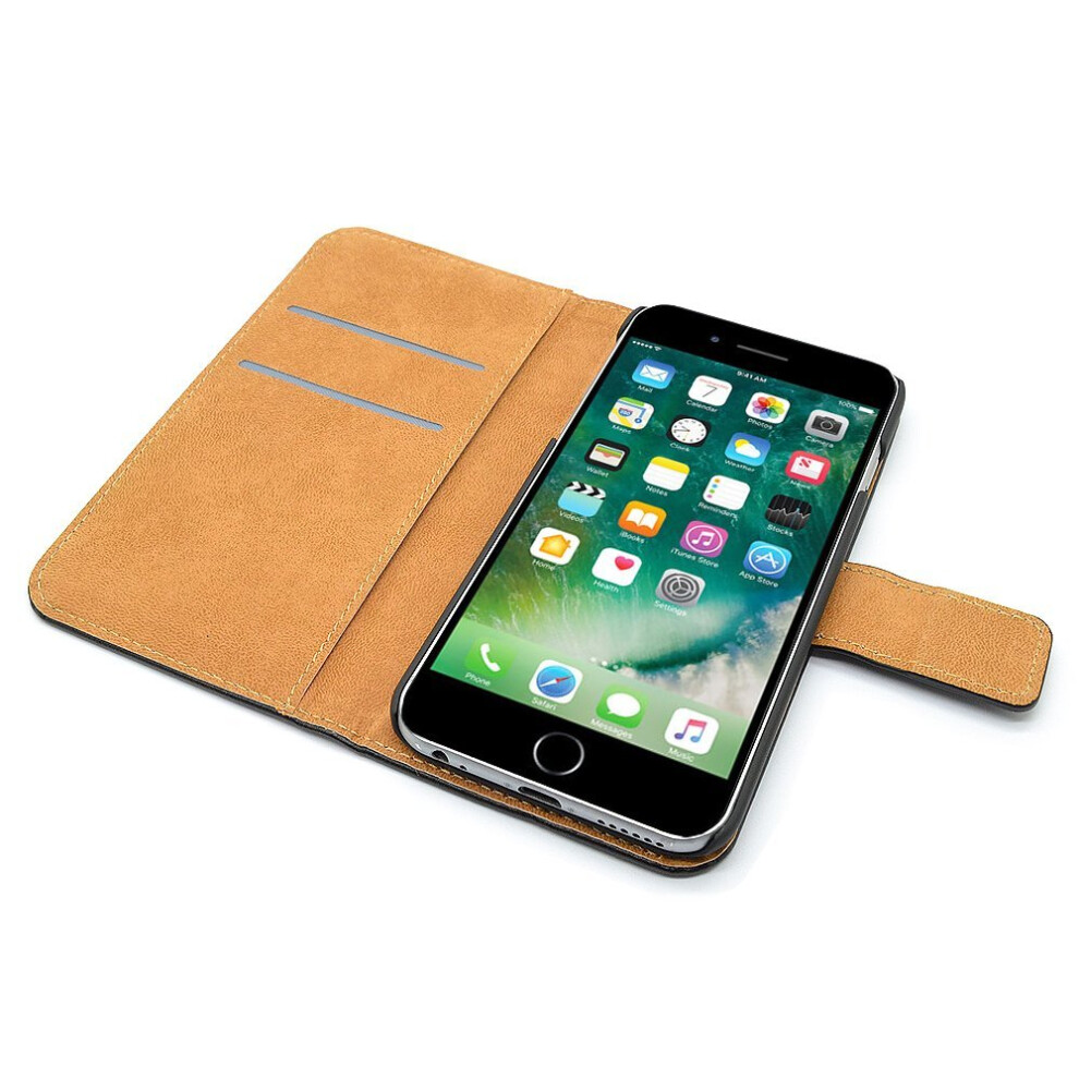 apple-iphone-genuine-leather-case--premium-leather-wallet-case-with--kickstand---card-slots---magnetic-closure--flip-notebook-cover-case-for