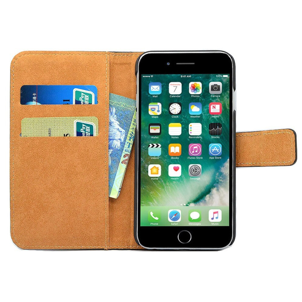 apple-iphone-genuine-leather-case--premium-leather-wallet-case-with--kickstand---card-slots---magnetic-closure--flip-notebook-cover-case-for