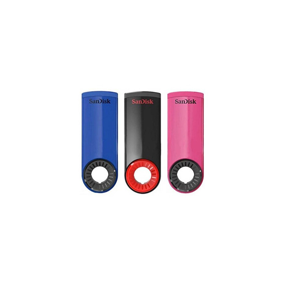 SanDisk SDCZ57-016G-B46T 16 GB Cruzer Dial USB Flash Drive (Pack of 3)