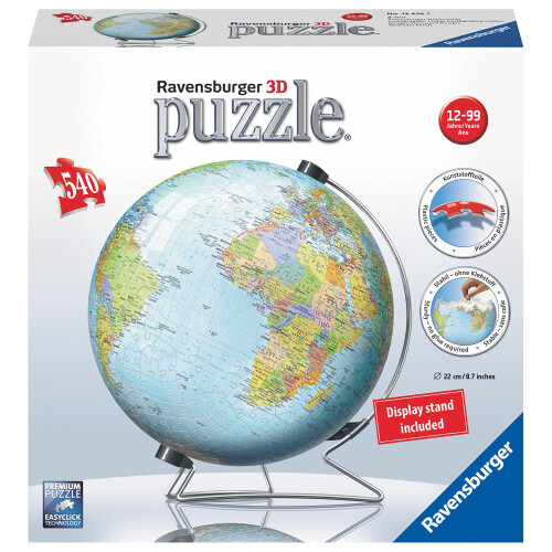 Ravensburger Ravensburger The World on V-Stand Globe 540 pc 3D Jigsaw Puzzle 2