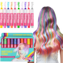 GirlZone HAIR CHALK CHRISTMAS BIRTHDAY GIFTS FOR GIRLS: 10 Colourful Pens - Washes Out Easily With No Mess – 10 Metallic, Glitter & Colour Pens,...