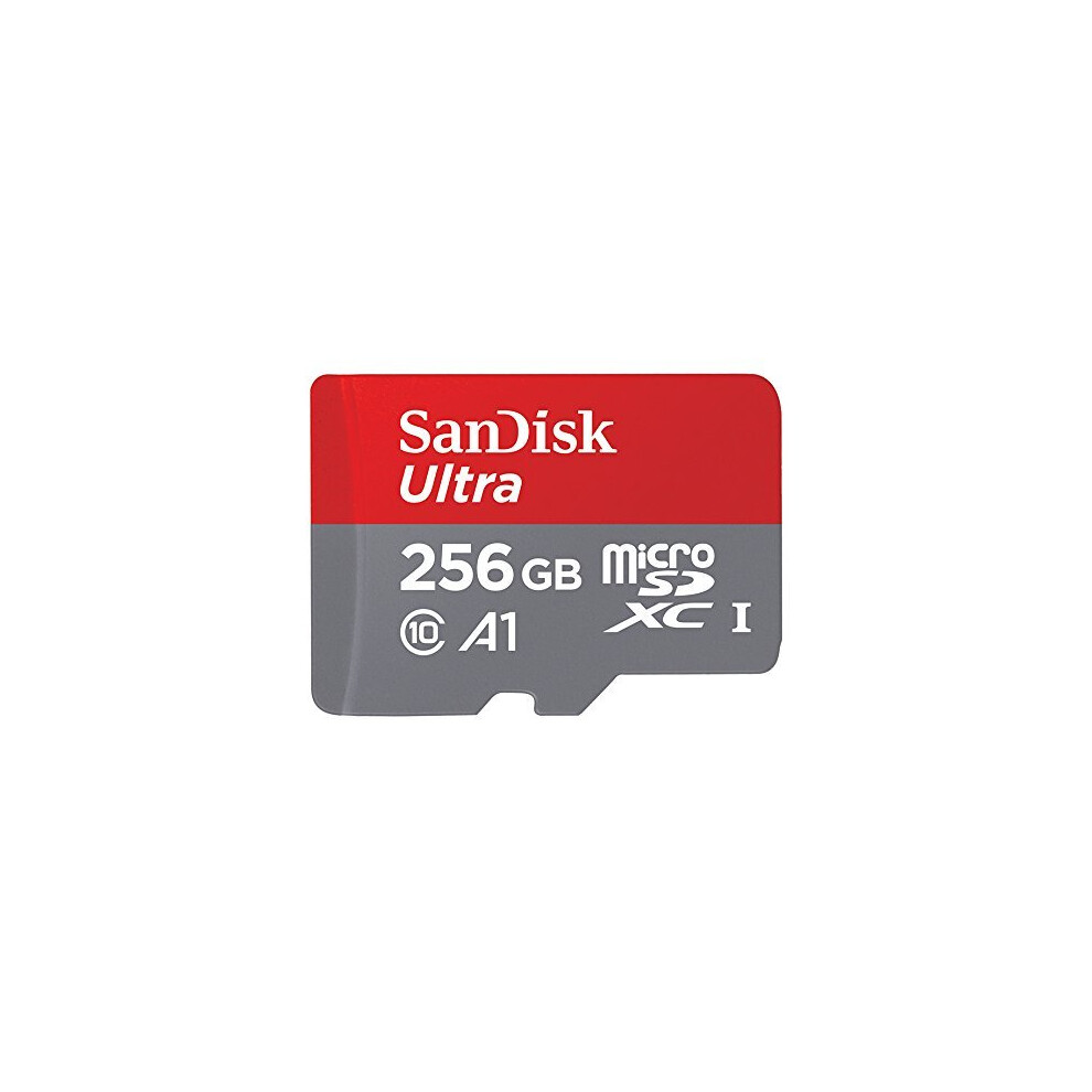 SanDisk Ultra 256GB microSDXC Memory Card  + SD Adapter with A1 App Performance  up to 95MB/s, Class 10, U1