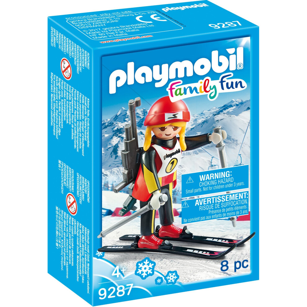 Playmobil 9287 Action Female Biathlete, Multicolour