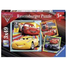 Puzzle CARS 3x49 Teile Rennbereit - Ravensburger