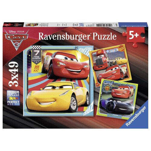 Ravensburger Puzzle CARS 3x49 pcs Prêts course - Ravensburger